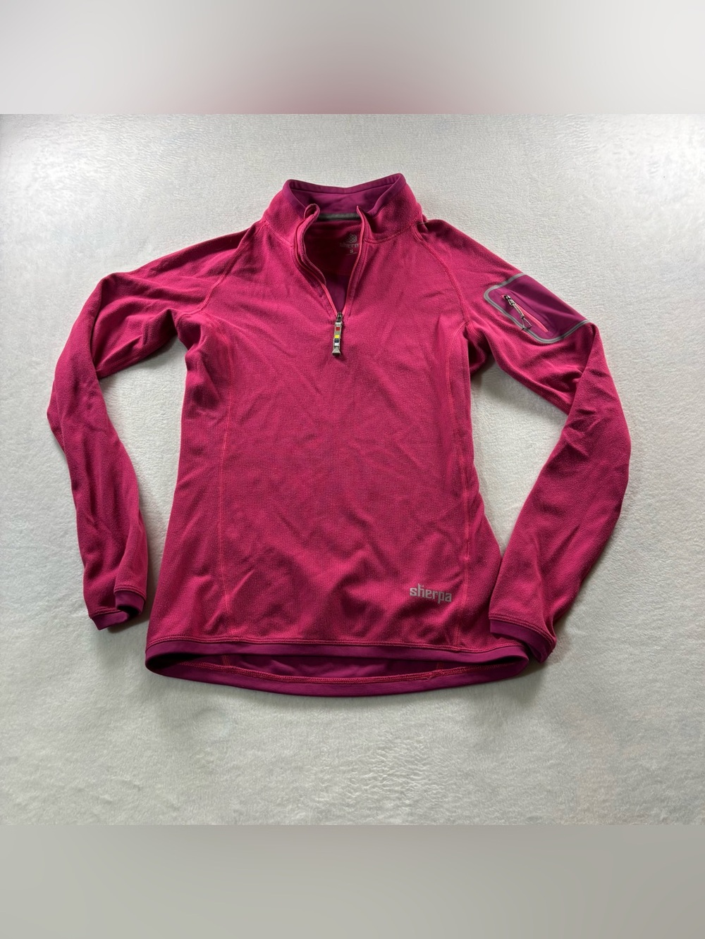 Sherpa Women's Raspberry Half-Zip Fleece Pullover